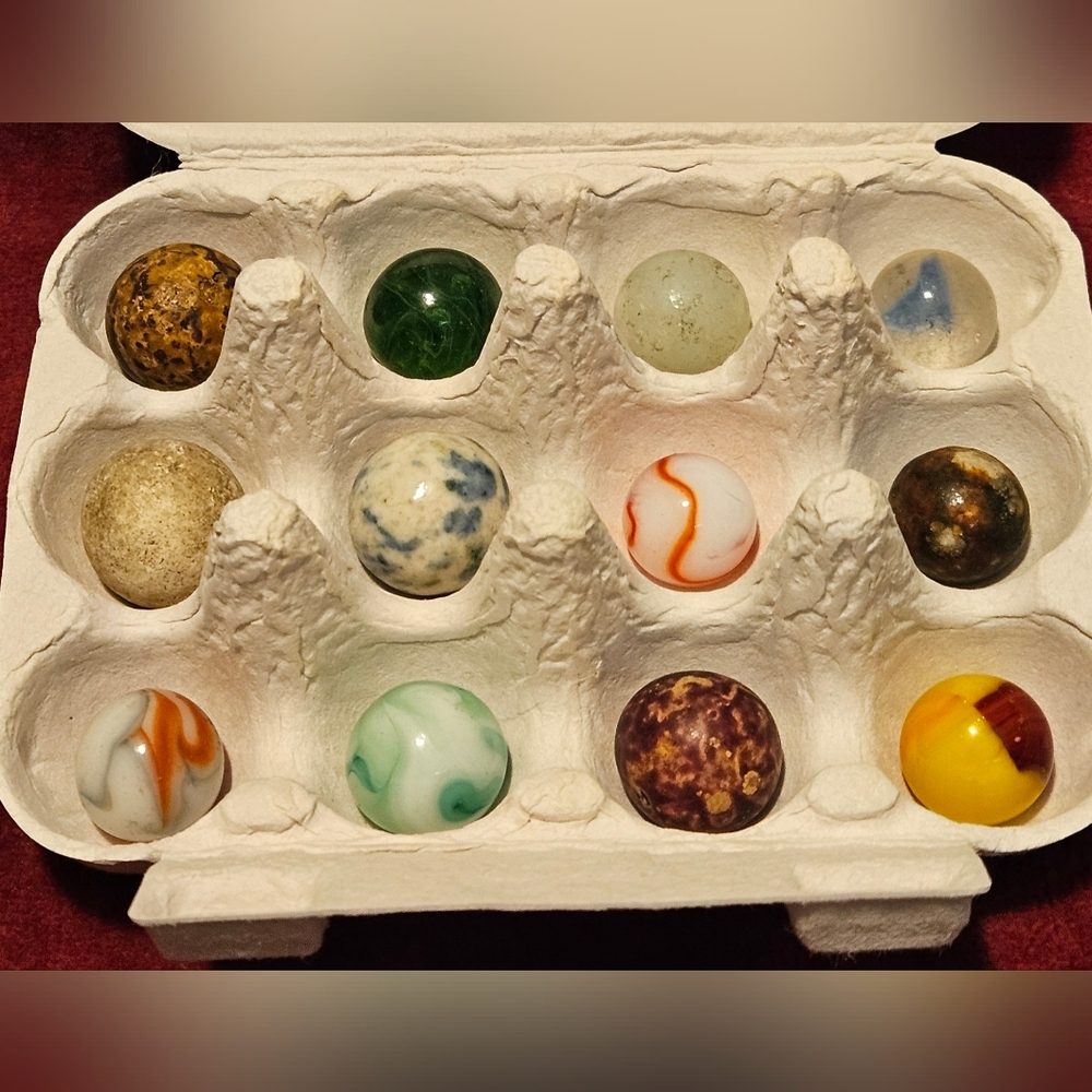 Antique Marbles 12 Dating 1880s - 1930s